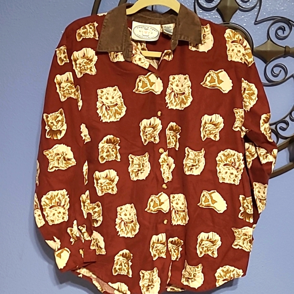 Vintage Cat-Kitty Blouse